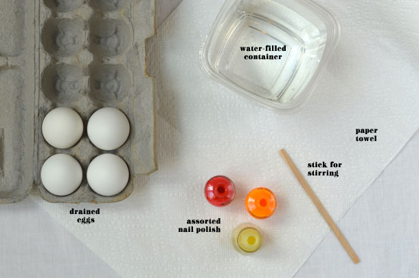 пасхальные яйца с мраморным рисунком