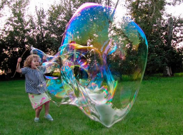 как сделать гигантские мыльные пузыри