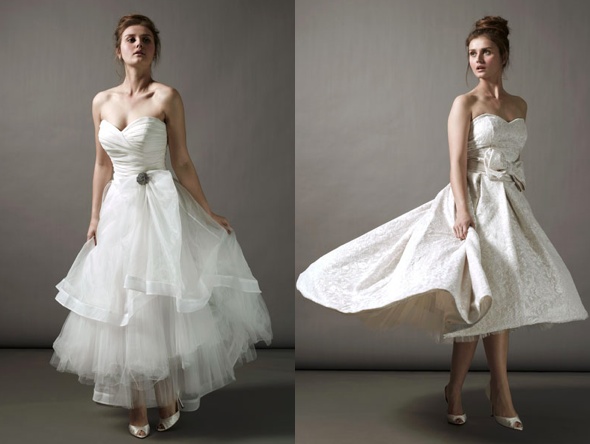 мода на короткие свадебные платья